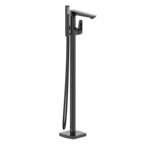 Matte Black Free Standing Bath Mixer Set – Complete Full Set