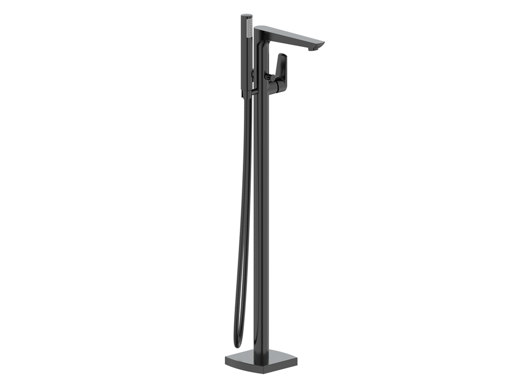 Matte Black Free Standing Bath Mixer Set – Complete Full Set